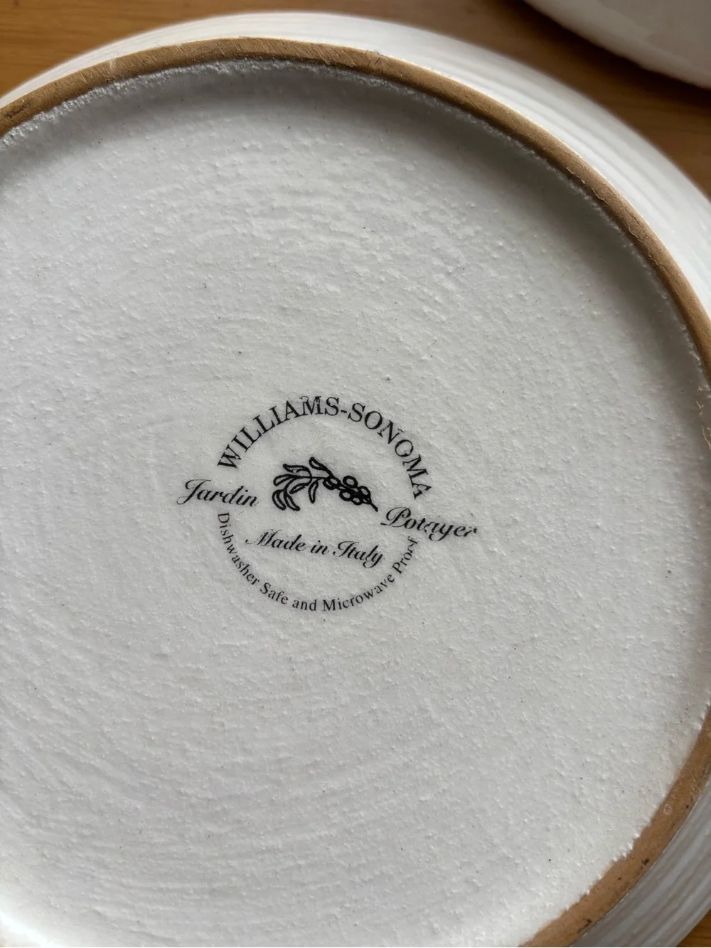 Williams Sonoma Jardin Potager Set of 4 Pasta Bowls 2001-2007 Italy